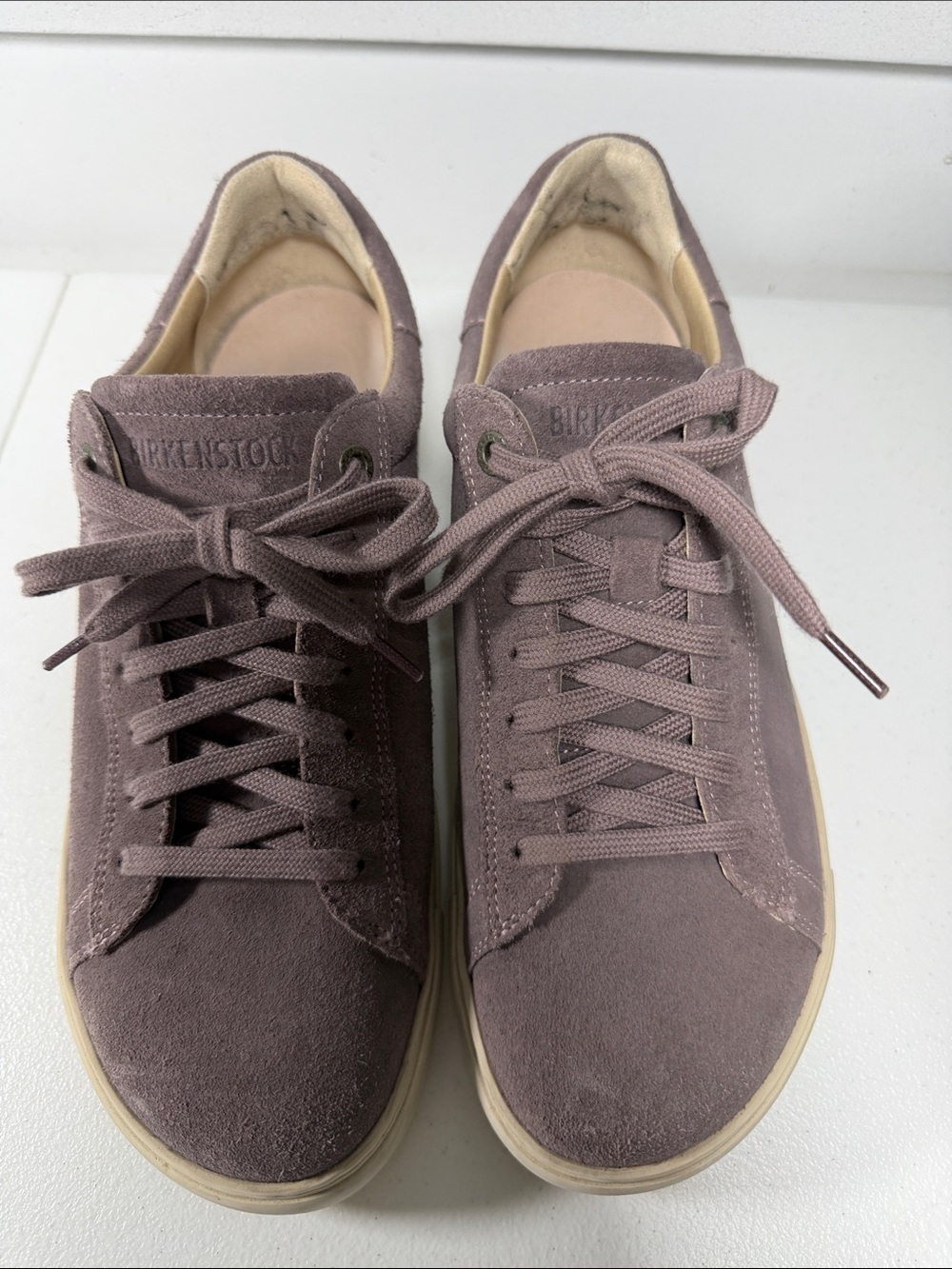 Birkenstock Bend Low Suede Leather Tennis Shoe - Faded Purple size EU 40 IS 9.5